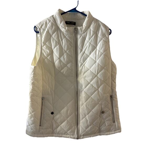 quilted vest jacket two pockets lightweight jacket large Core Warmth Hiking - Picture 1 of 8